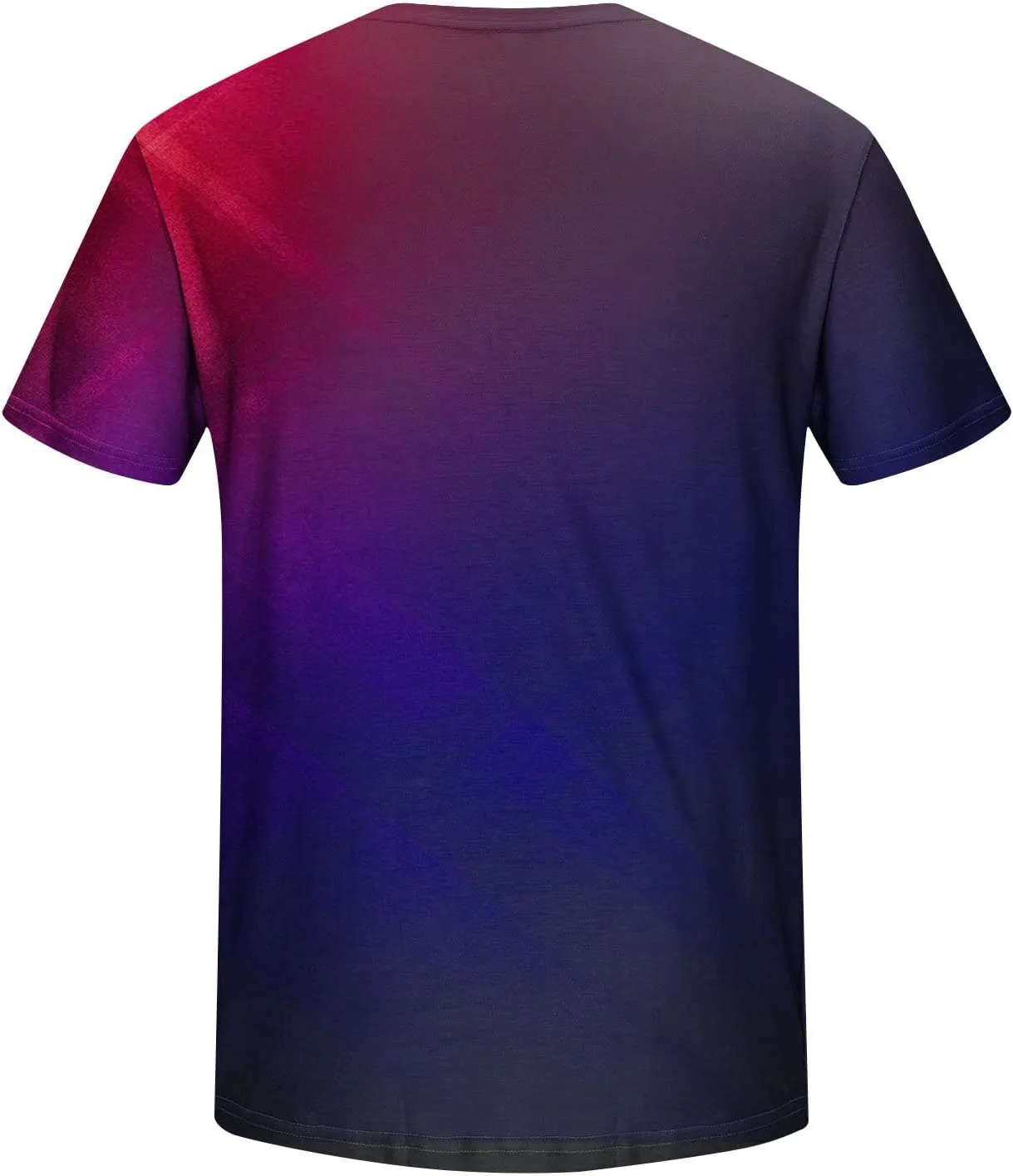 Generic Gradient T-Shirt for Men Oversized Short Sleeve Crew Neck Sports Shirts Summer Casual Plus Size Tees Loose Fit Tops