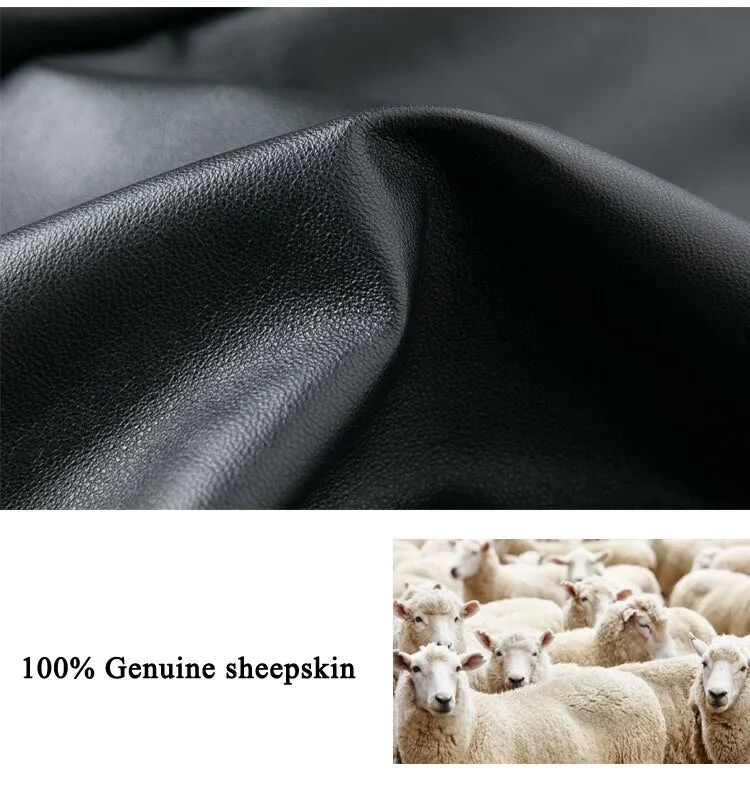 Genuine Leather Jacket Streetwear