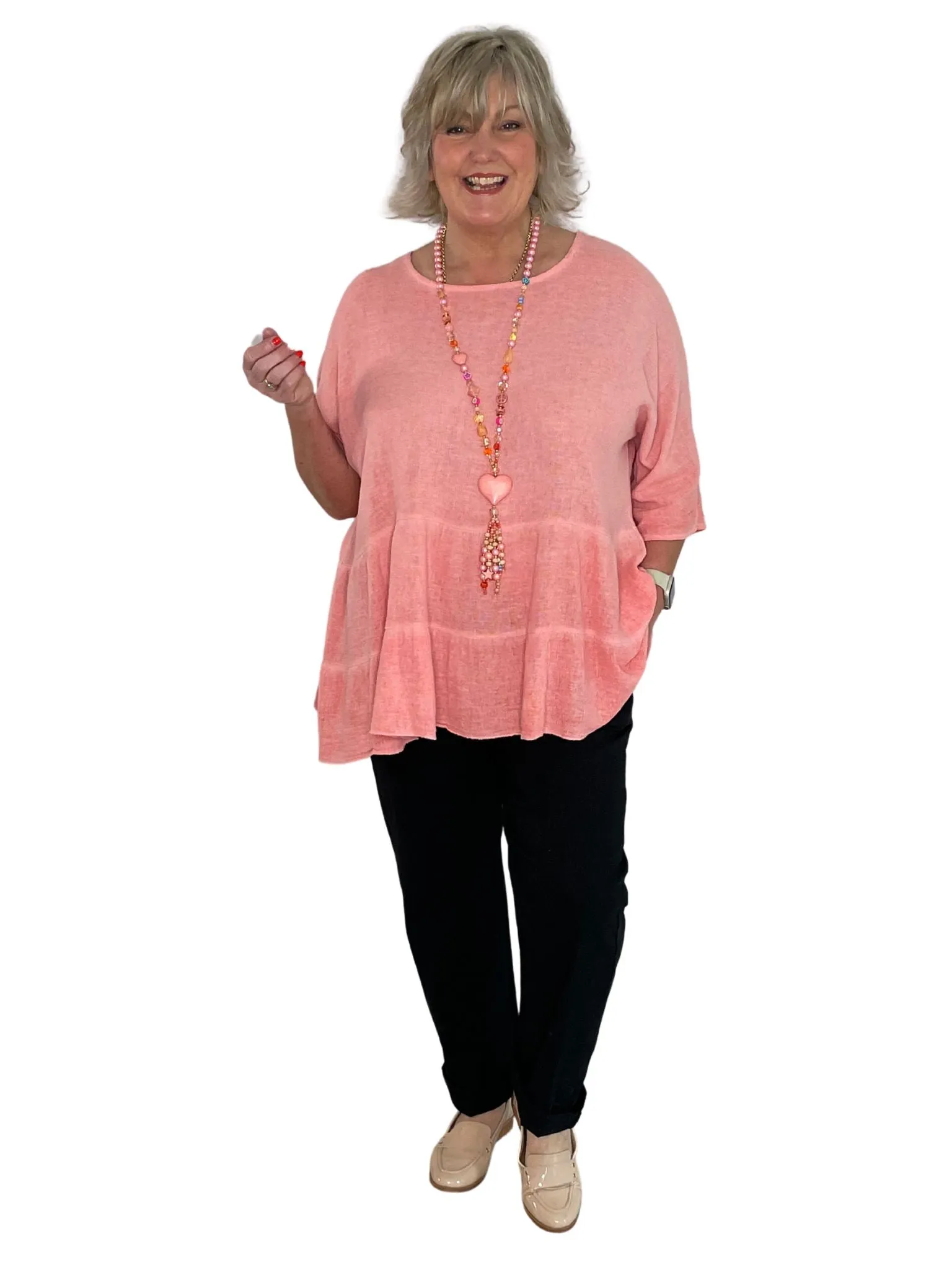 Georgia Plus Size Stretchy Ankle Grazer Trousers