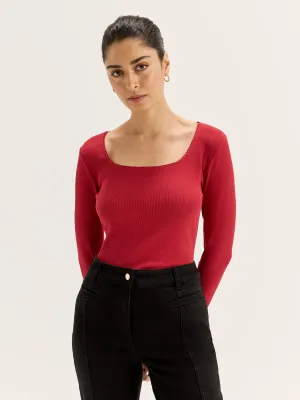 Adaptive Waistband Relaxed Blouse Gia Top