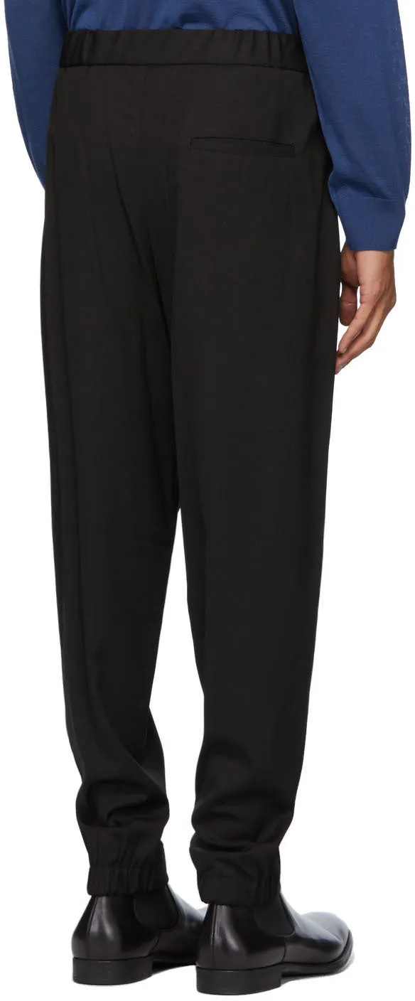 Giorgio Armani Black Wool Twill Trousers