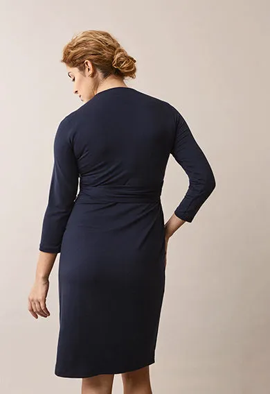 Giselle Wrap Dress - Midnight Blue