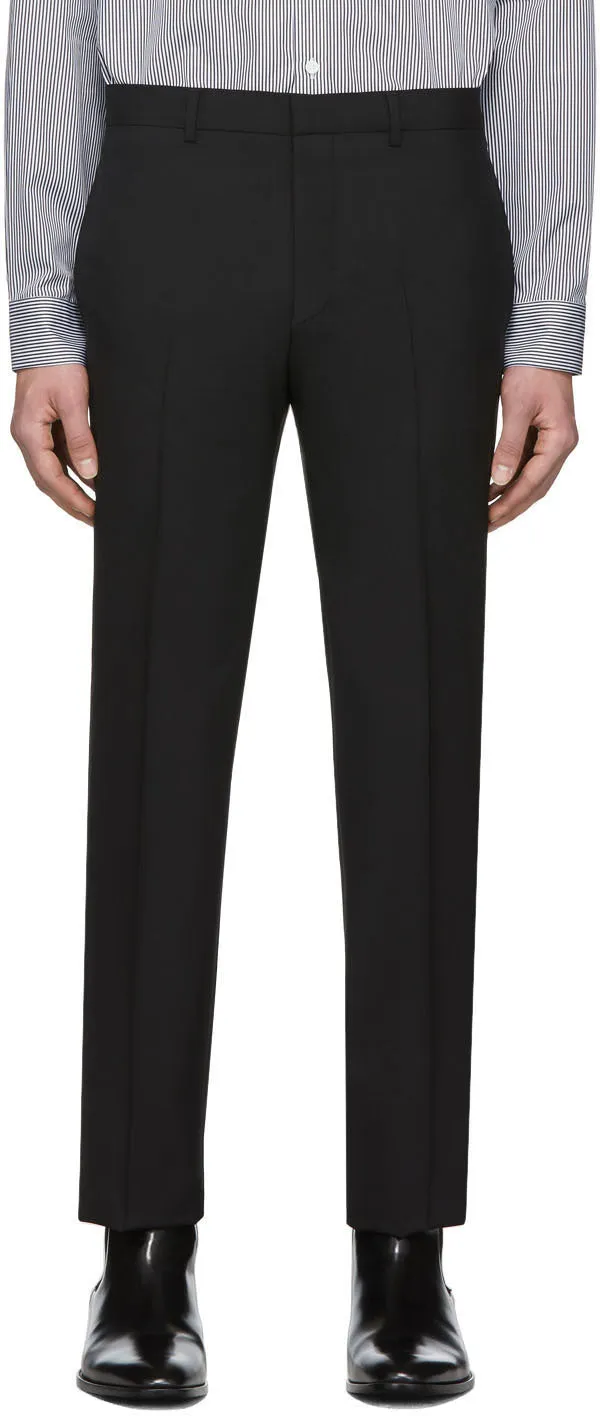 Givenchy Black Tape Detail Formal Trousers