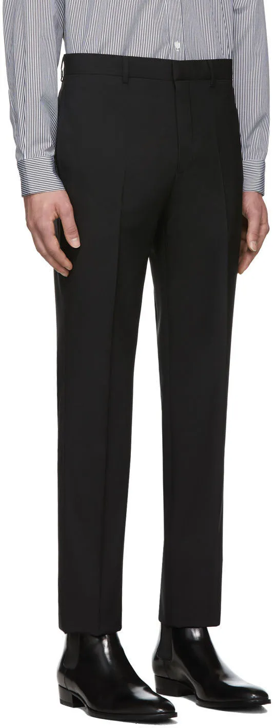Givenchy Black Tape Detail Formal Trousers