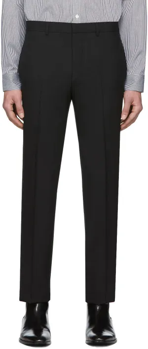 Givenchy Black Tape Detail Formal Trousers