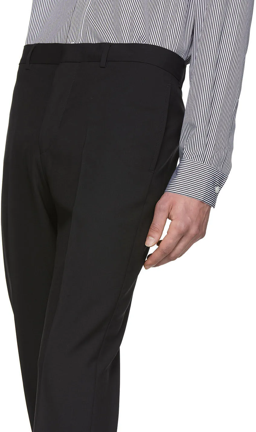 Givenchy Black Tape Detail Formal Trousers