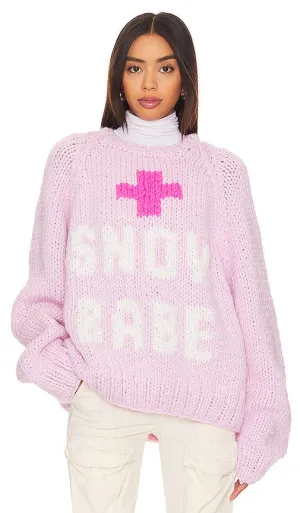 GOGO Sweaters Snow Babe Pullover in Rose
