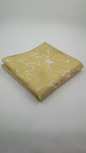 Golden Paisley Pocket Hanky