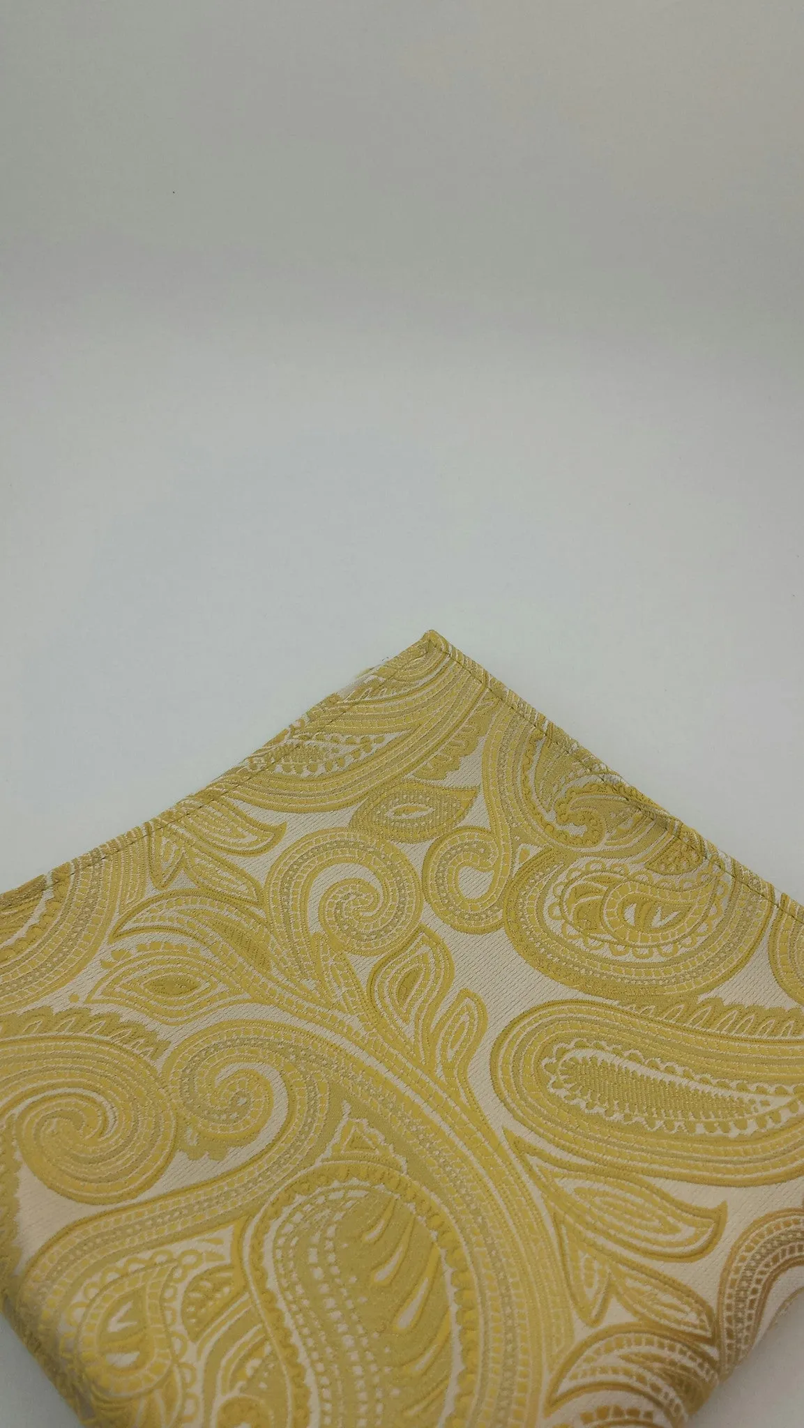 Golden Paisley Pocket Hanky