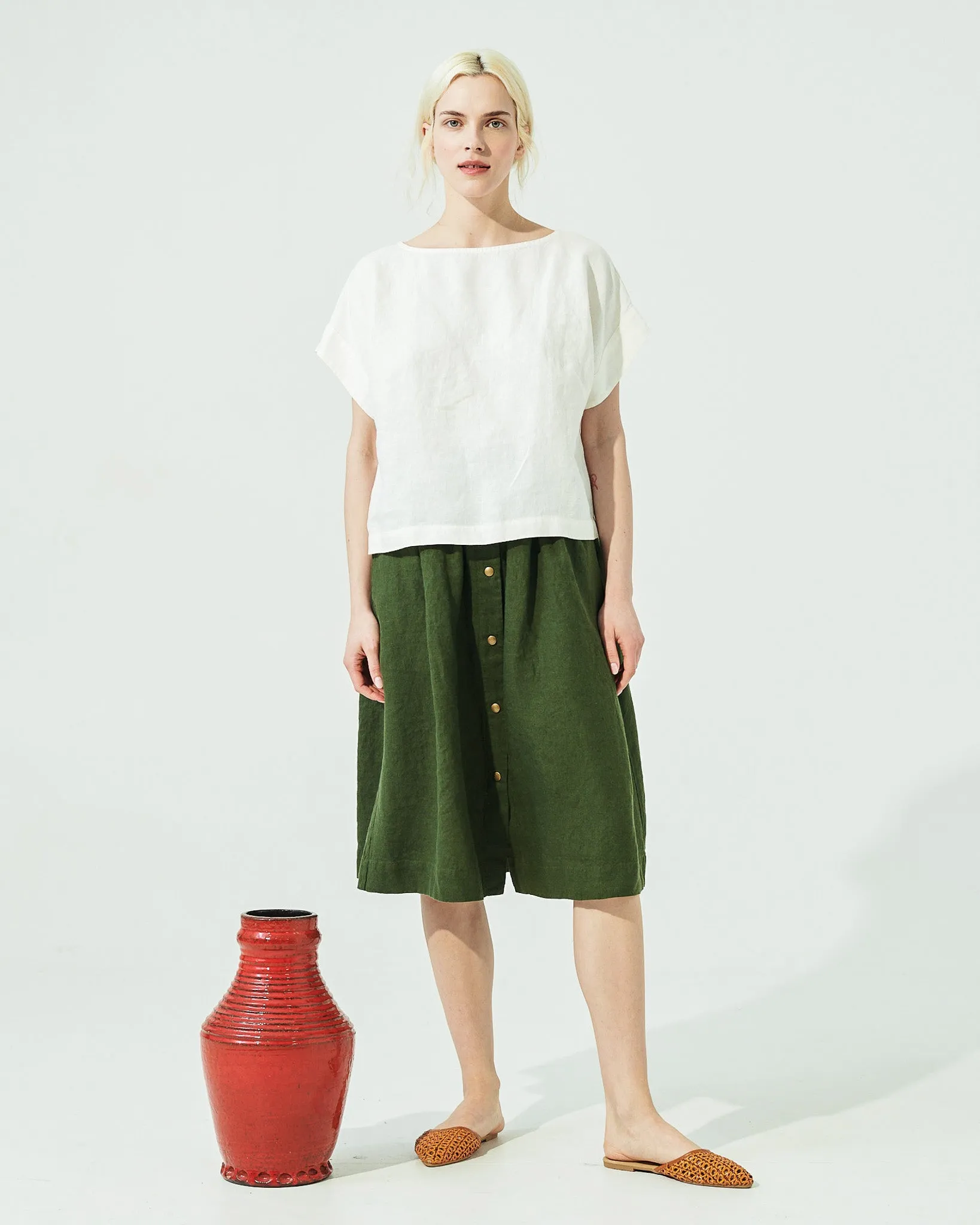 GORDES boxy linen top (SS24)