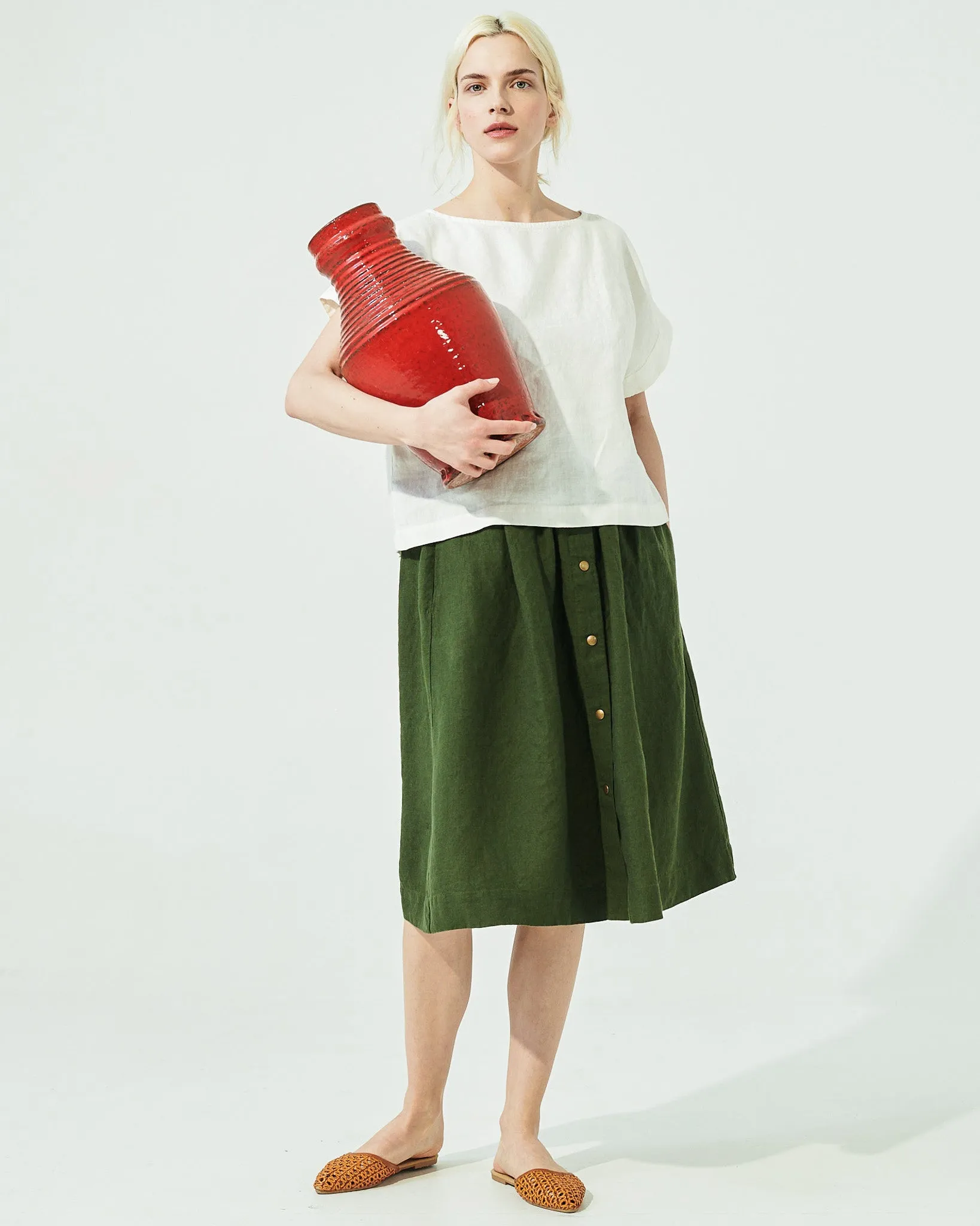 GORDES boxy linen top (SS24)