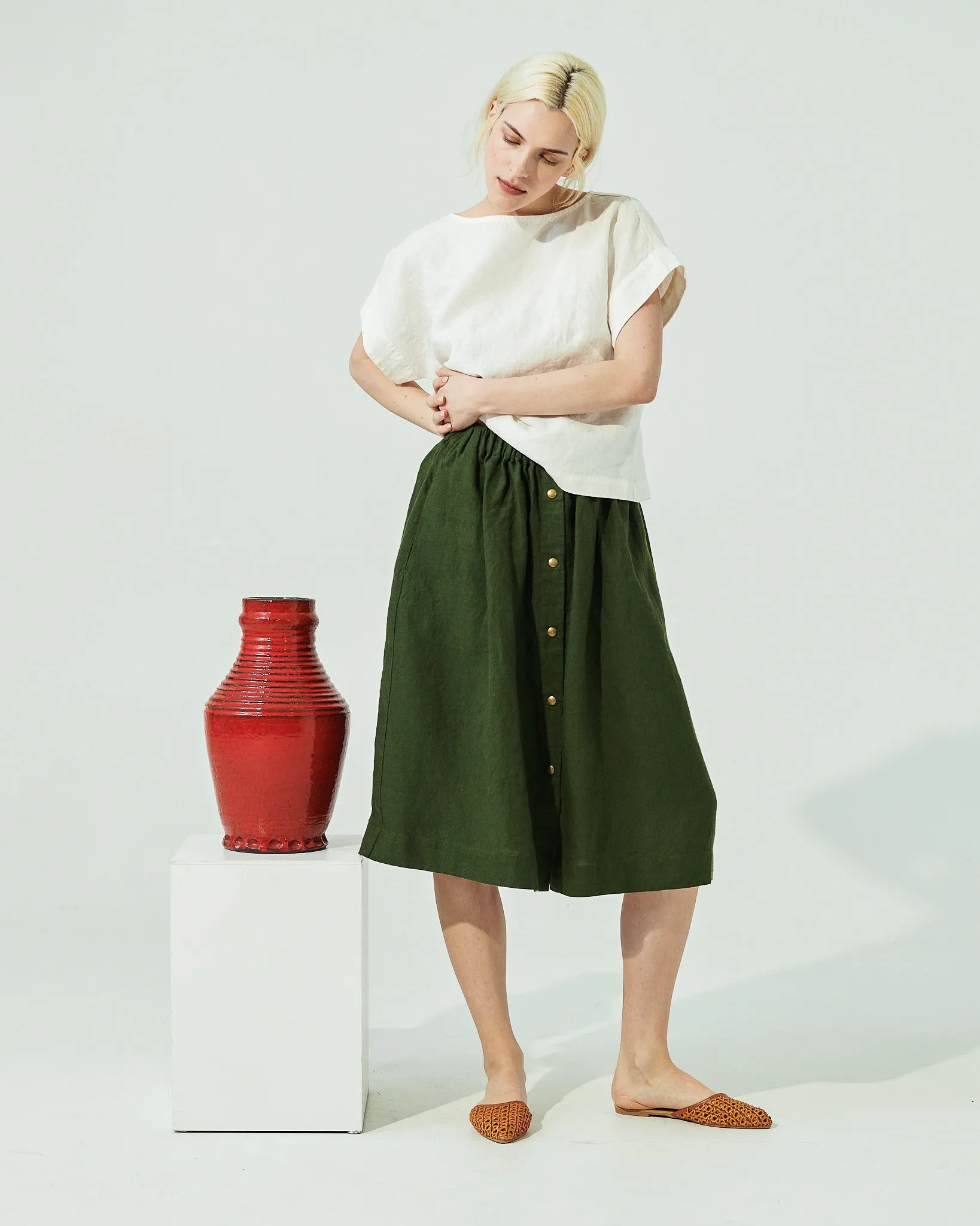 GORDES boxy linen top (SS24)
