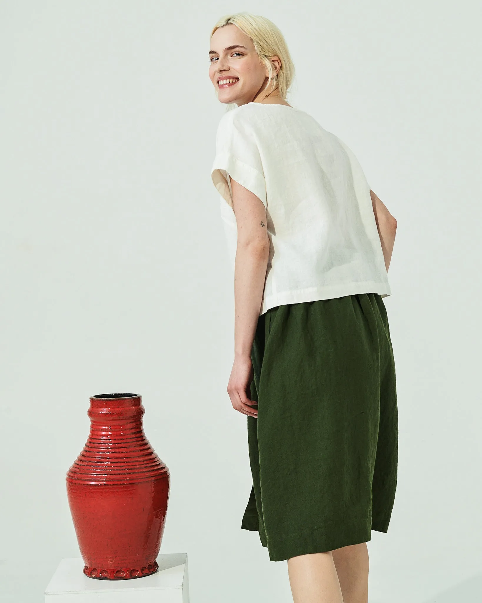 GORDES boxy linen top (SS24)
