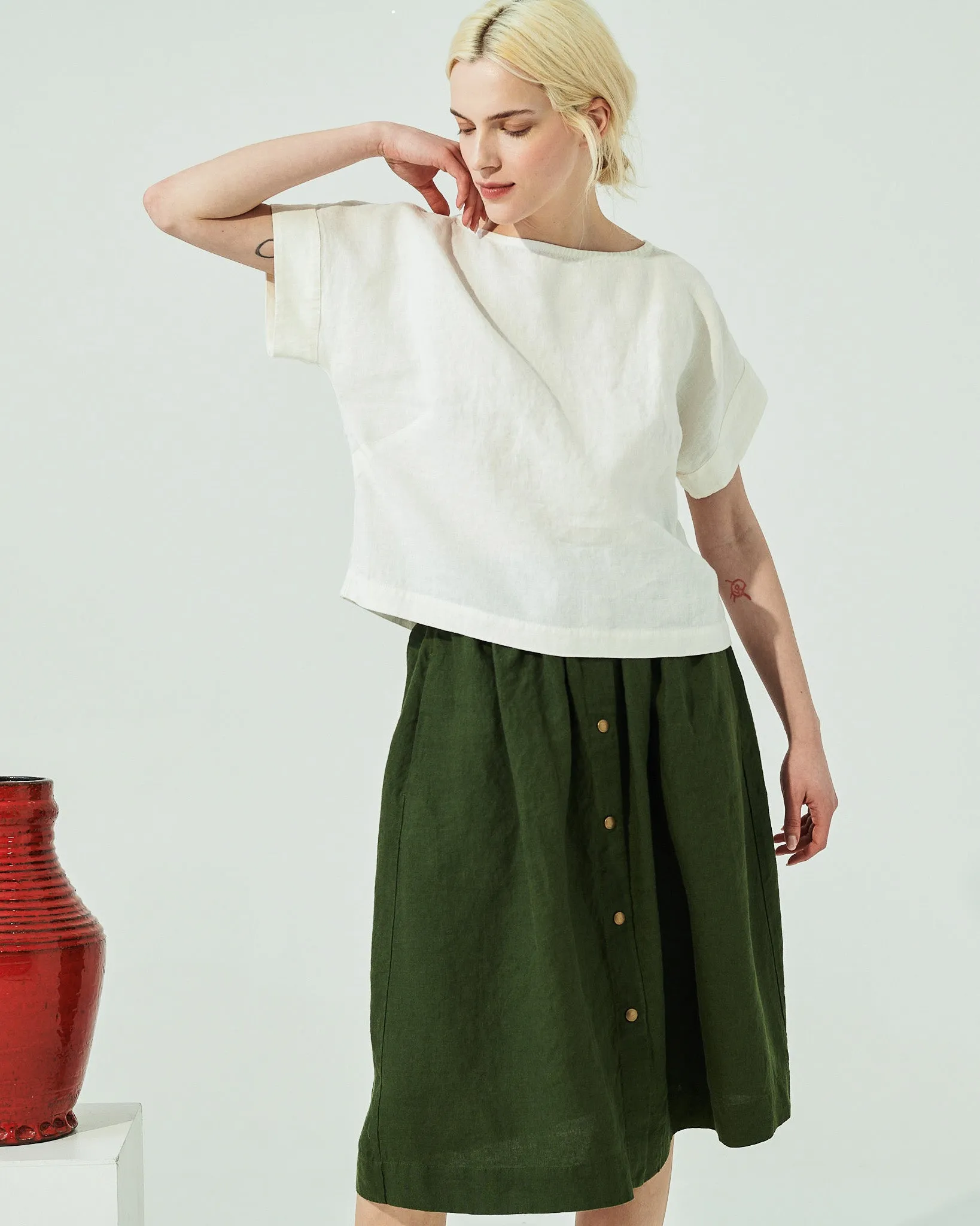 GORDES boxy linen top (SS24)
