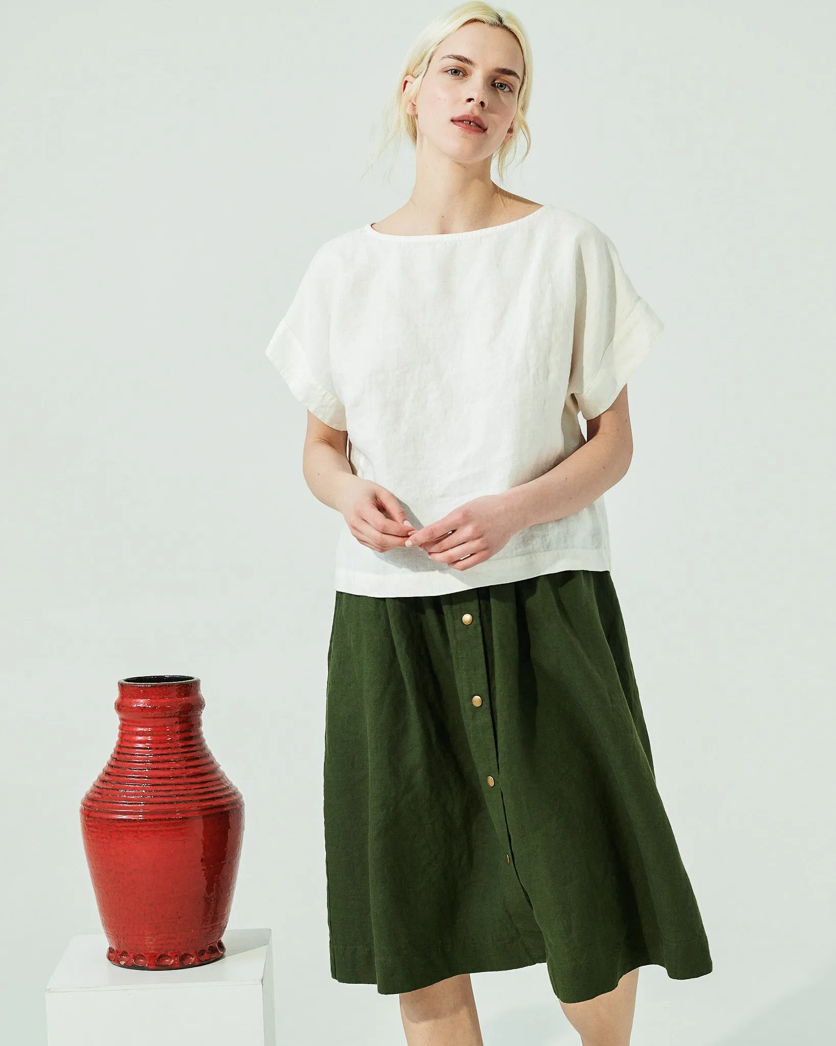 GORDES boxy linen top (SS24)