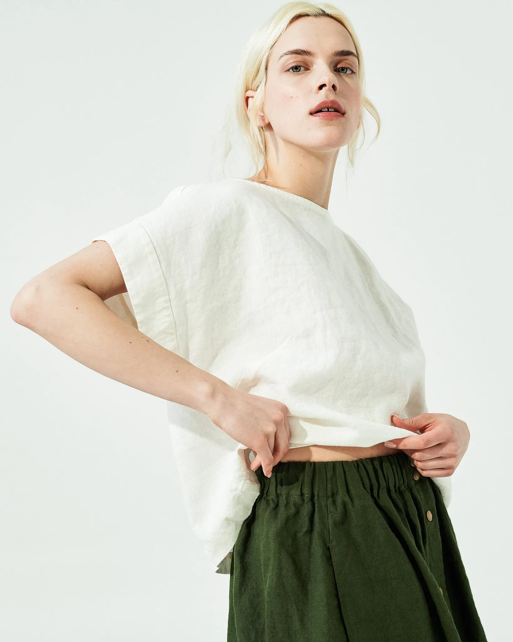 GORDES boxy linen top (SS24)