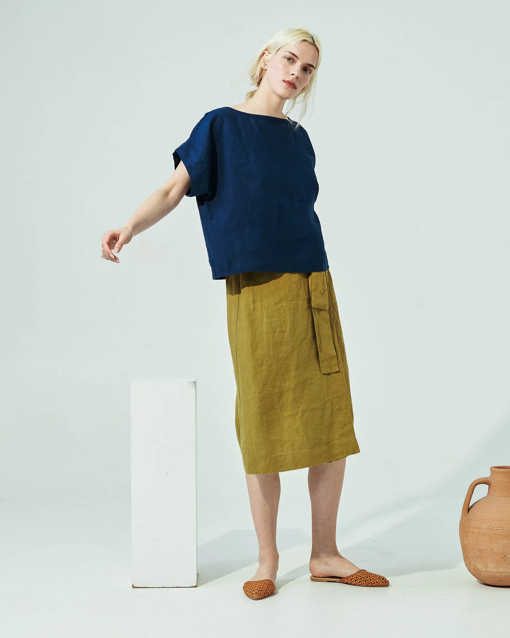 GORDES boxy linen top (SS24)