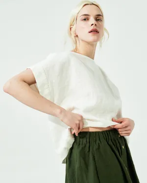 GORDES boxy linen top (SS24)