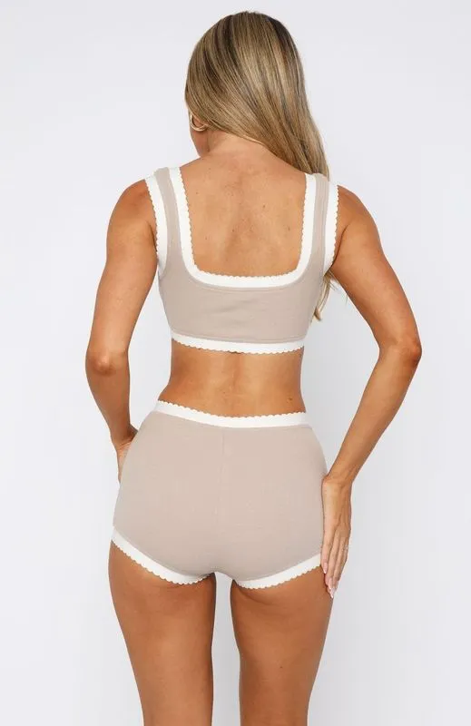 Got Carried Away Crop Moon Relaxed Look Drop Shoulder Silhouette