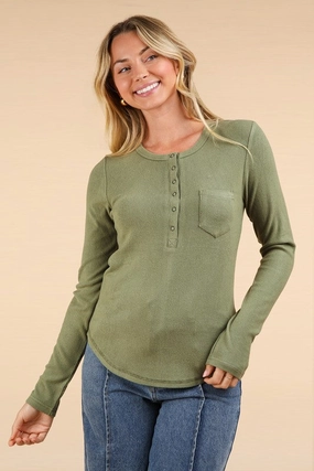 Grace Soft Cozy Brushed Ribbed Knit Top Variable Tension Adjustment Soft Material