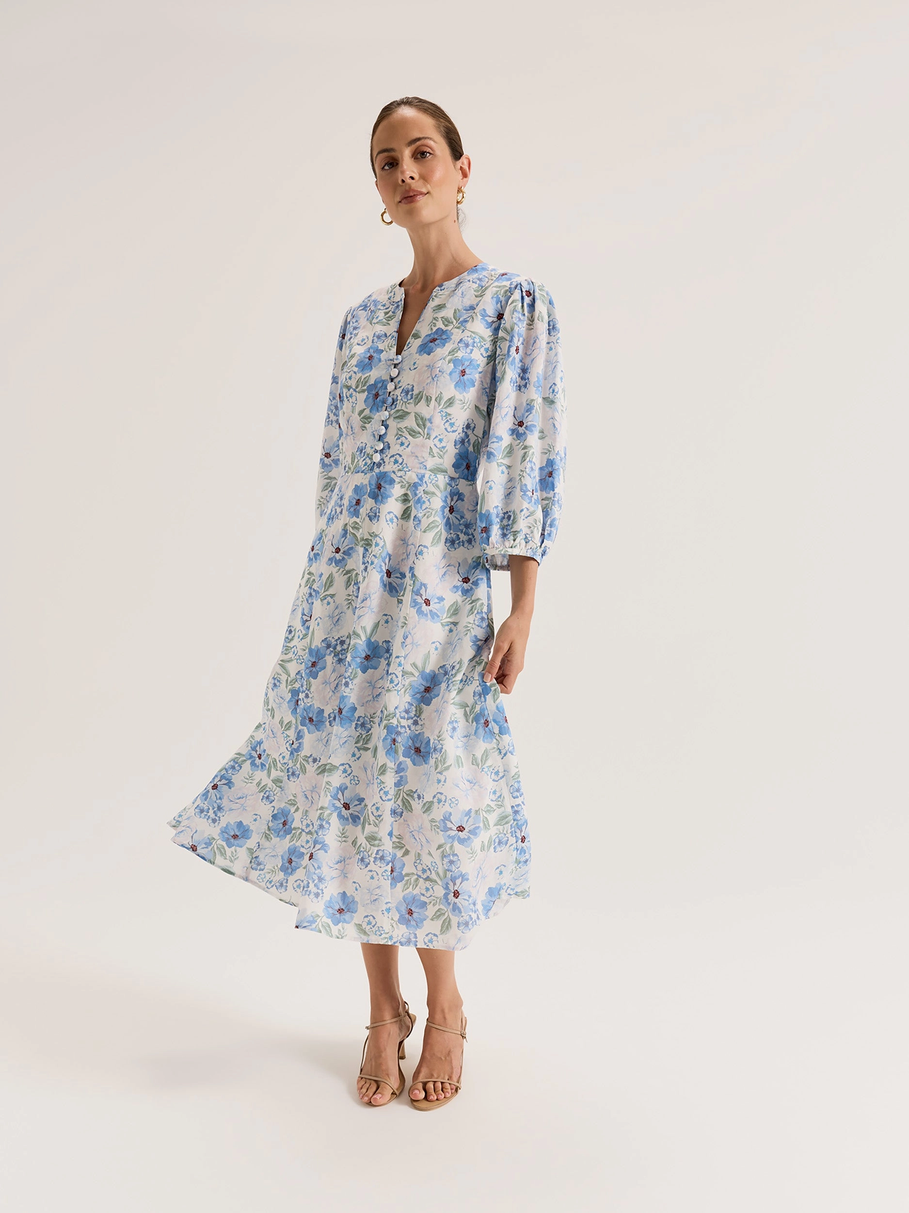 Body Confidence Vibrant Style Chelsea Floral Midi Dress