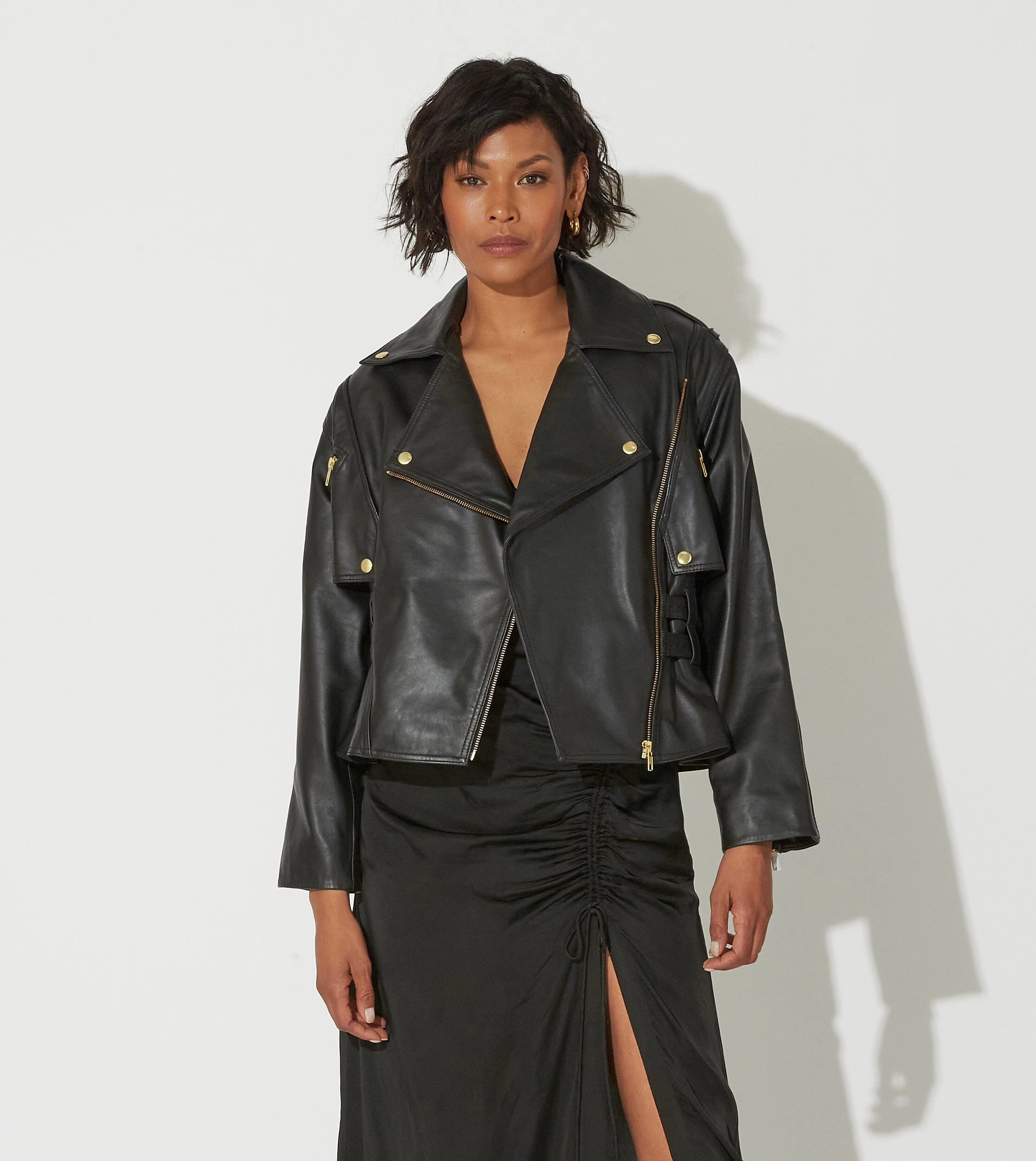 Daily Fashion Maeve Leather Jacket | Black