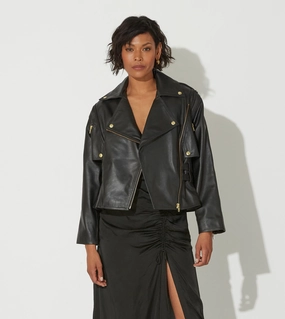 Daily Fashion Maeve Leather Jacket | Black