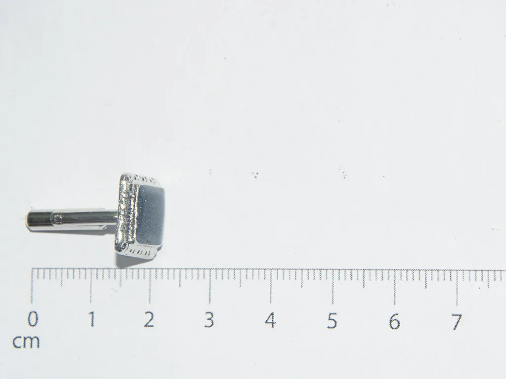 Gray & Silver Designer Cufflinks