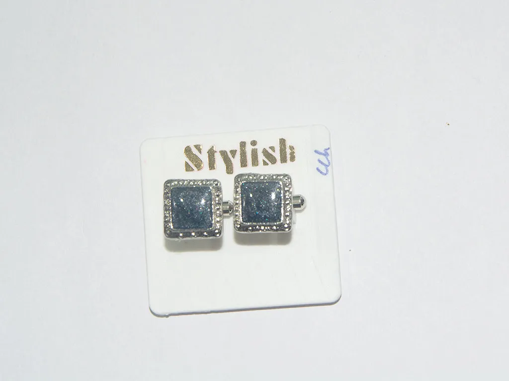 Gray & Silver Designer Cufflinks