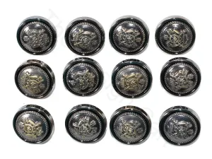 Gray Swords Acrylic Coat Buttons