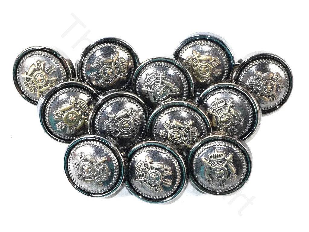 Gray Swords Acrylic Coat Buttons