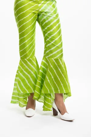 Green Box Pleated Trousers
