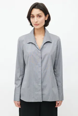 Grey French Cuff Shirt