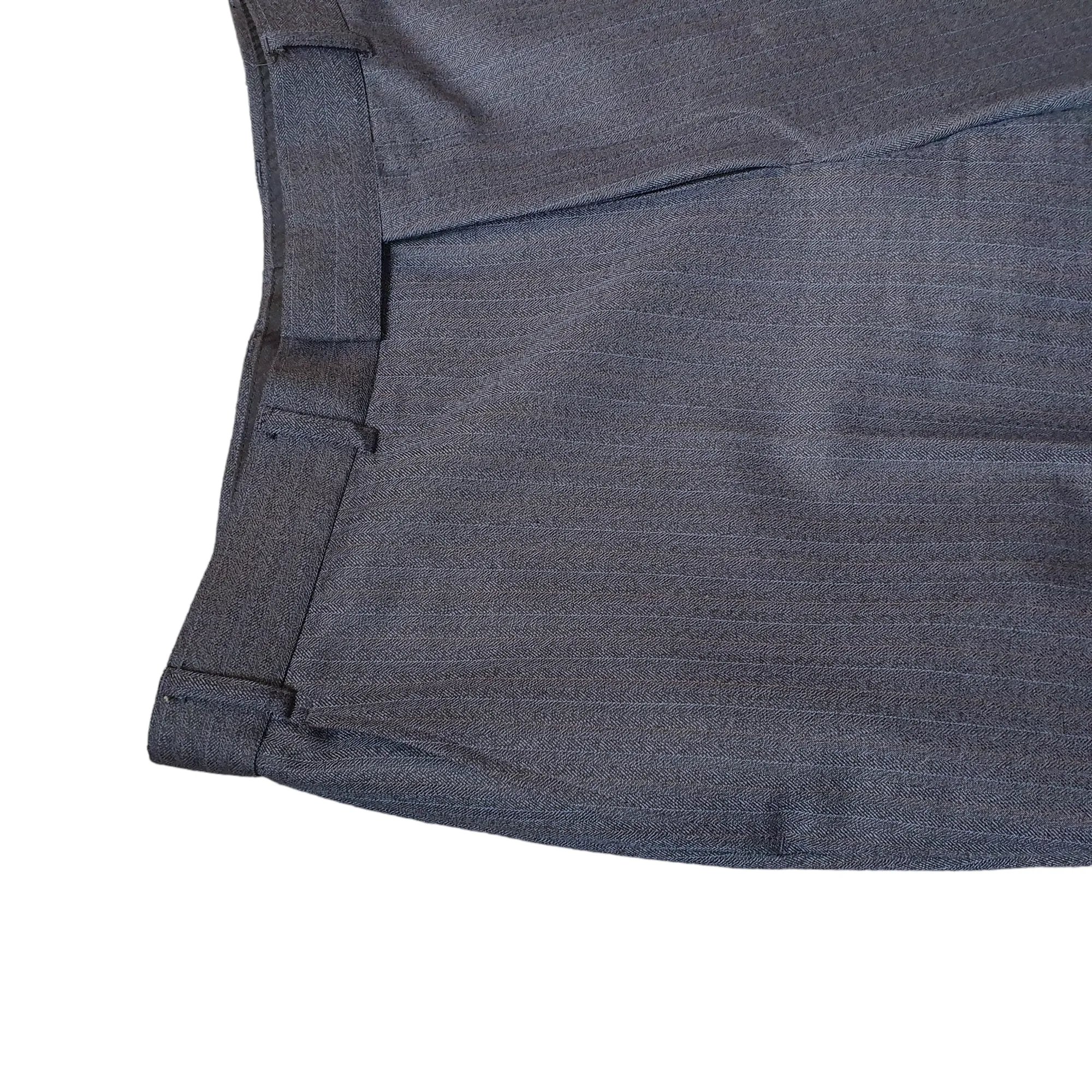 Grey Pinstripe Suit 2 Piece Single Breasted Chest 40" 50% Wool Preloved Brook Taverner Reid & Taylor