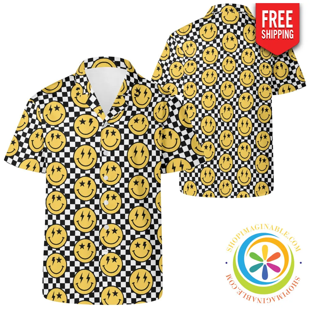 Groovy Happy Face Hawaiian Casual Shirt