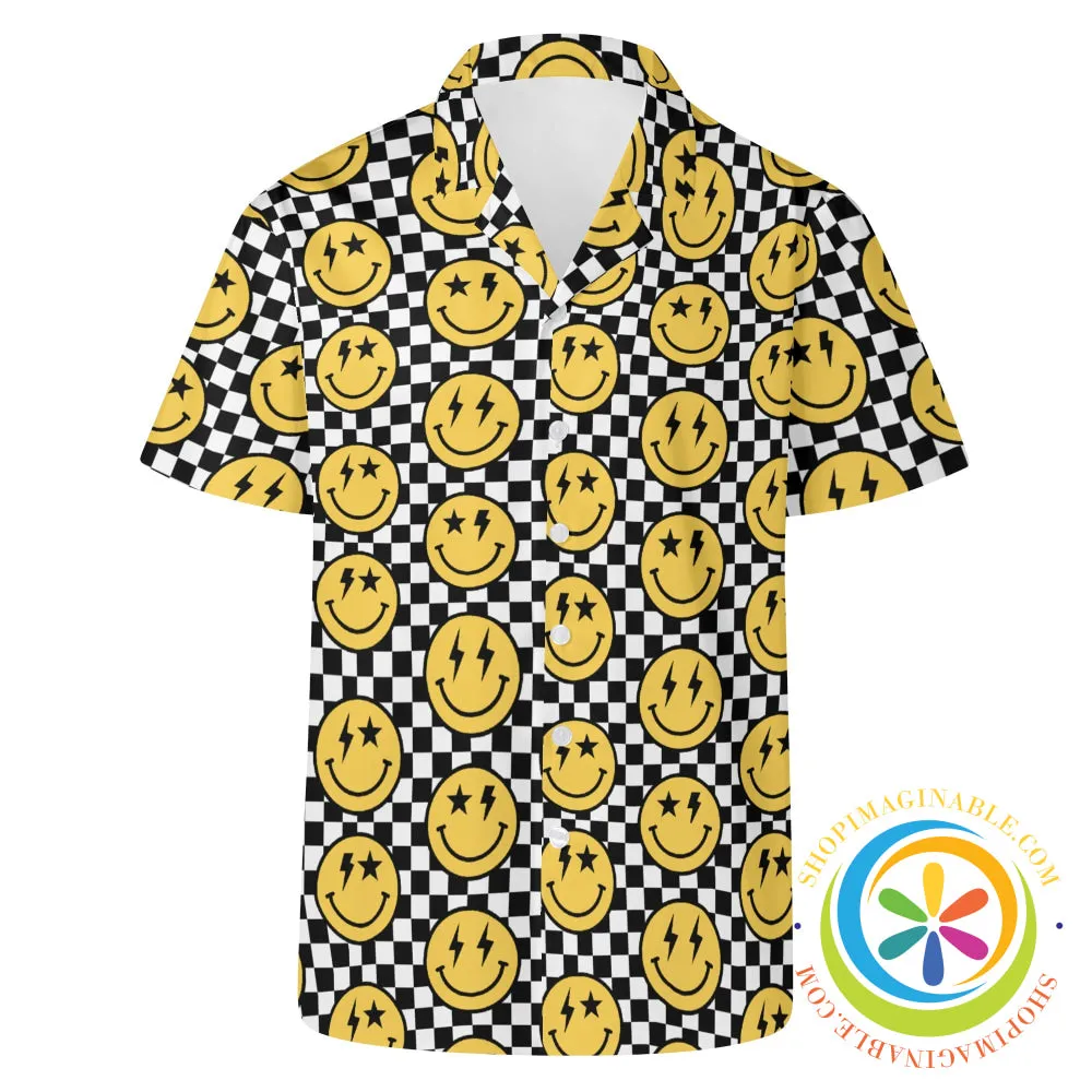 Groovy Happy Face Hawaiian Casual Shirt