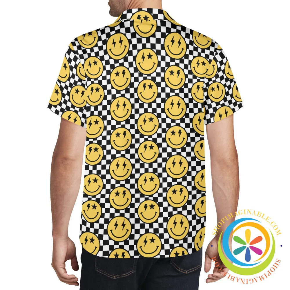 Groovy Happy Face Hawaiian Casual Shirt