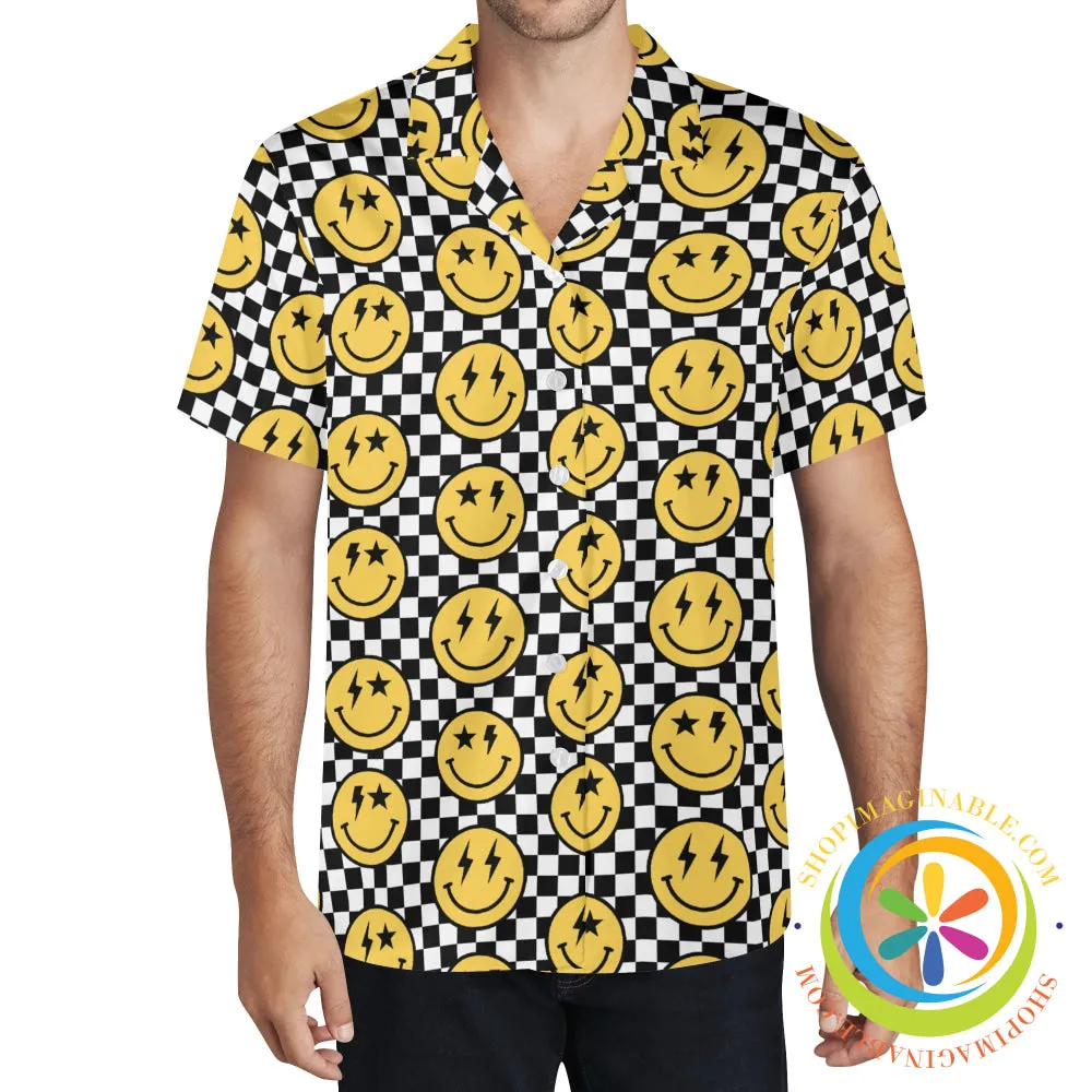 Groovy Happy Face Hawaiian Casual Shirt
