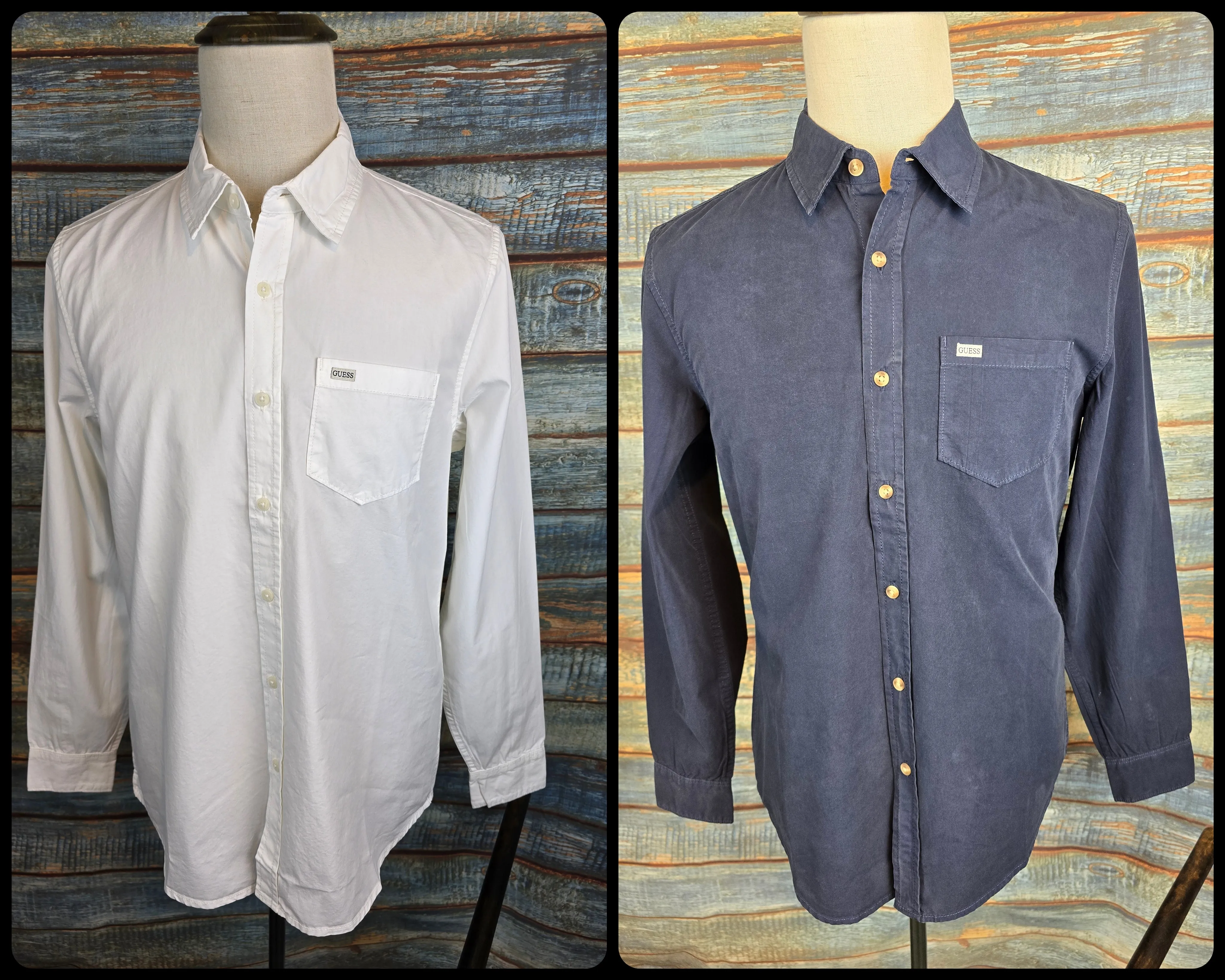 Guess Slim fit Cotton pocket shirts