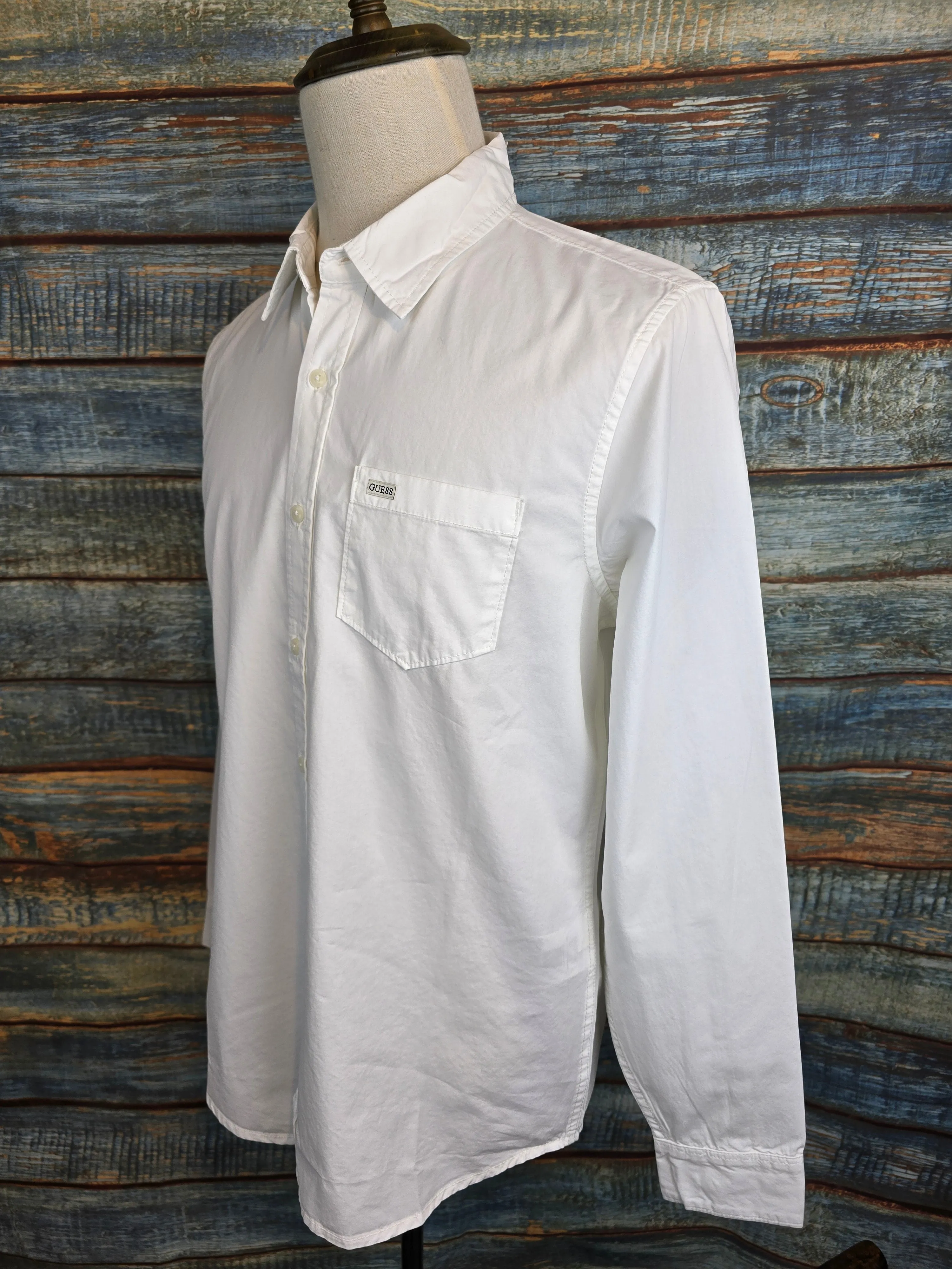 Guess Slim fit Cotton pocket shirts