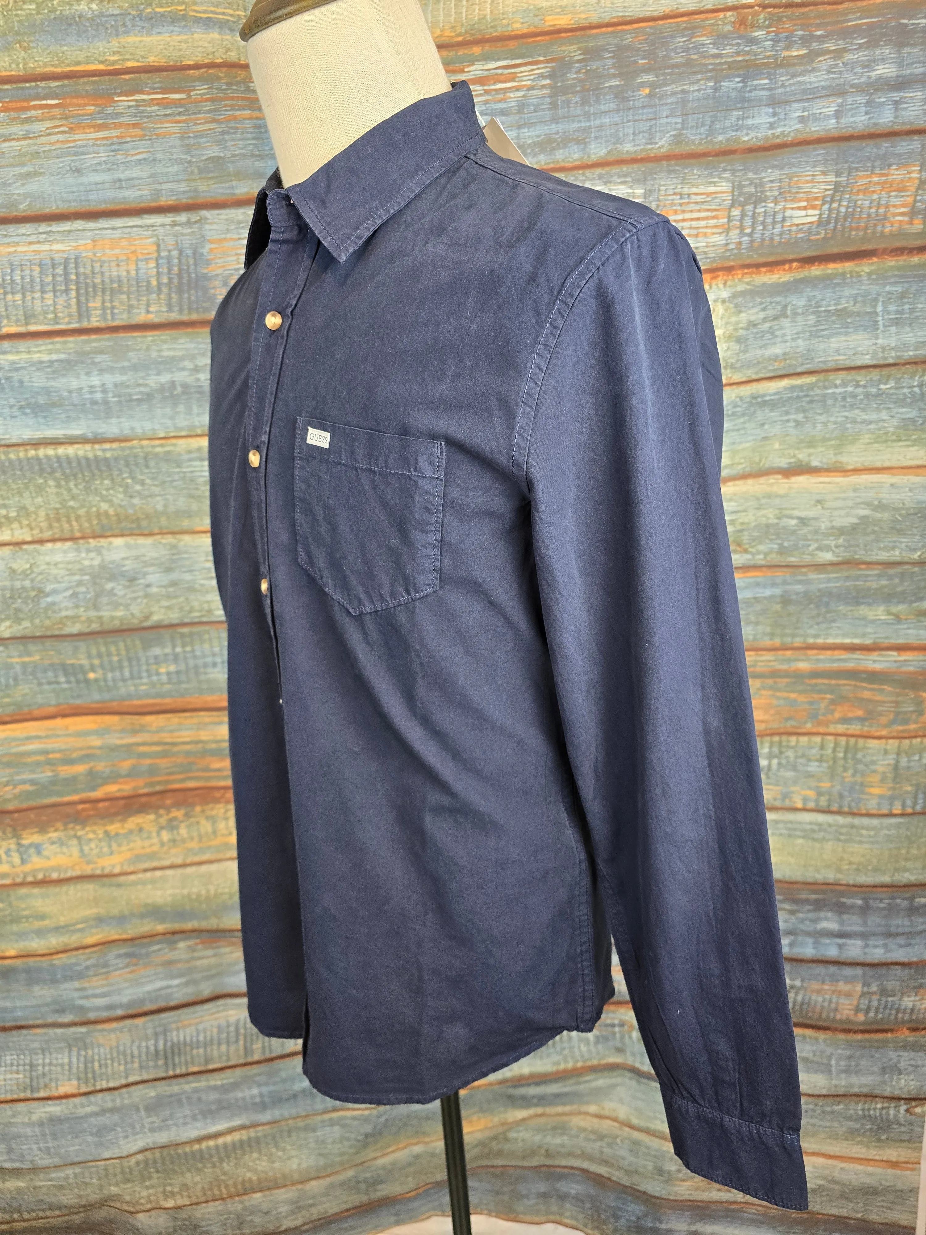 Guess Slim fit Cotton pocket shirts