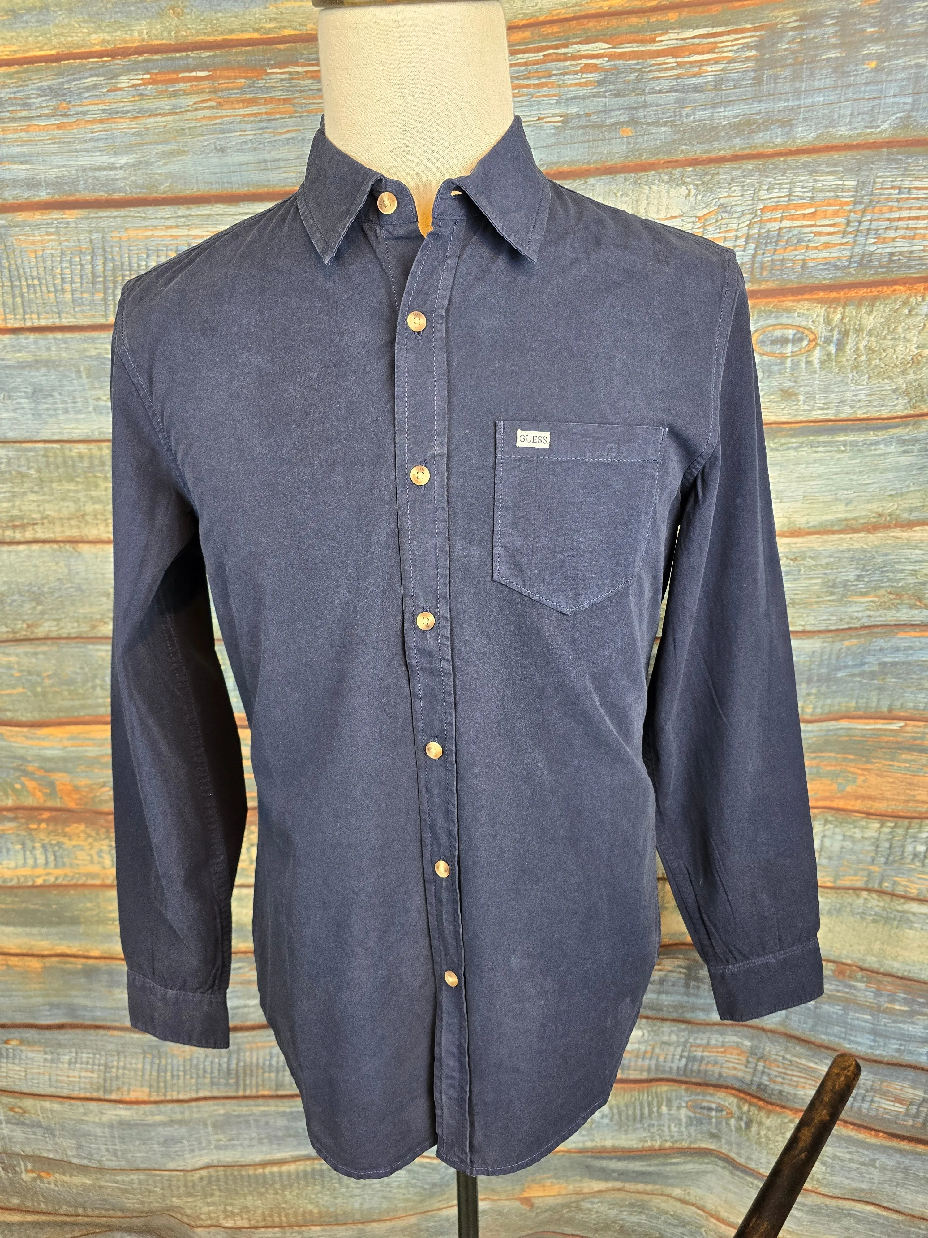 Guess Slim fit Cotton pocket shirts