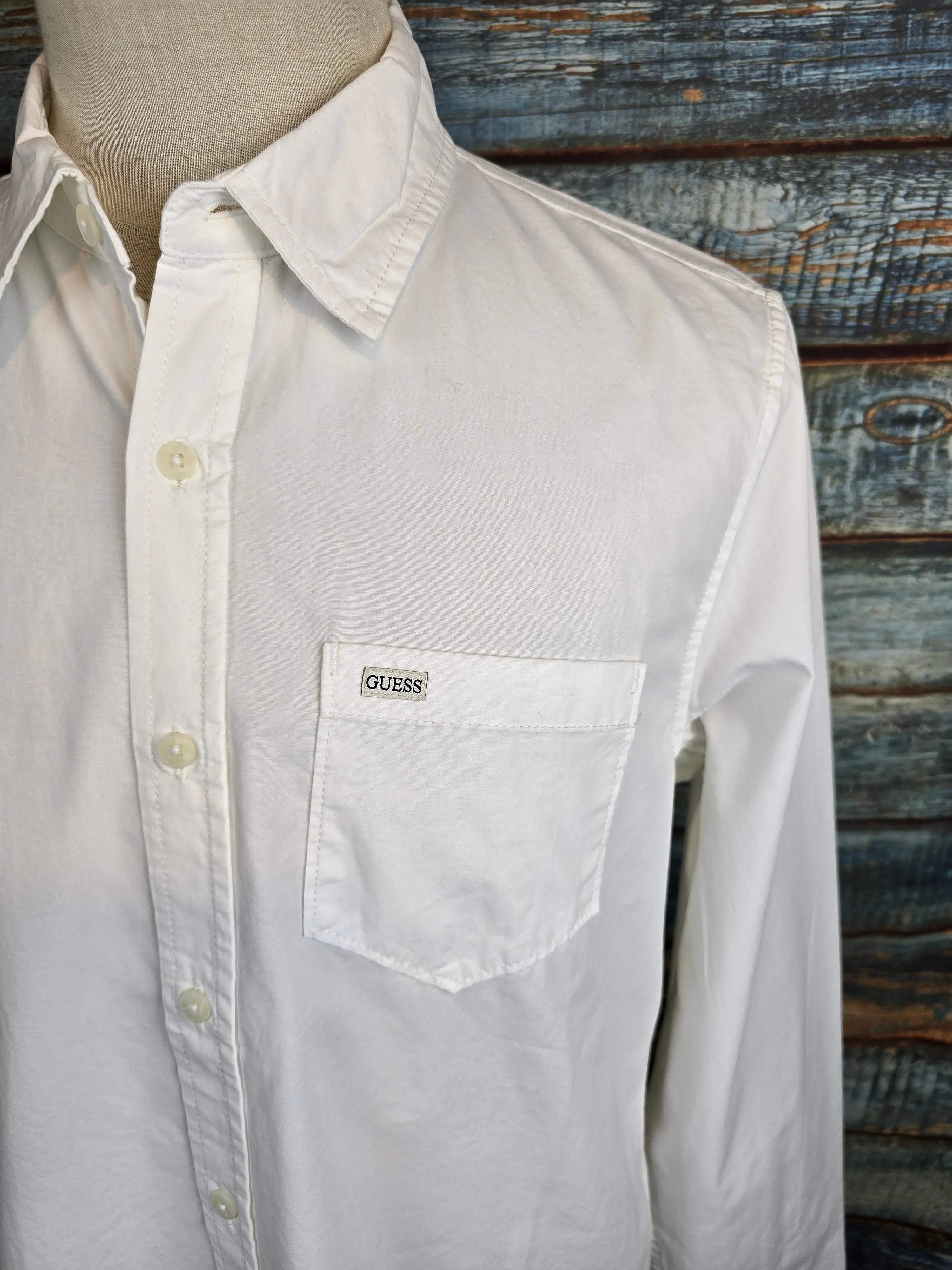 Guess Slim fit Cotton pocket shirts