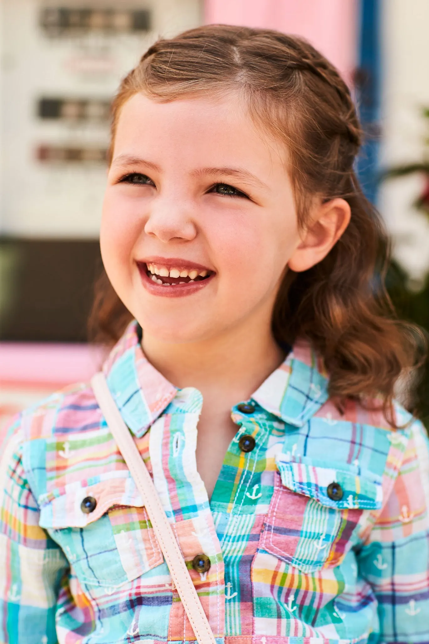 Hatley Seashore Madras Plaid Girls Dress