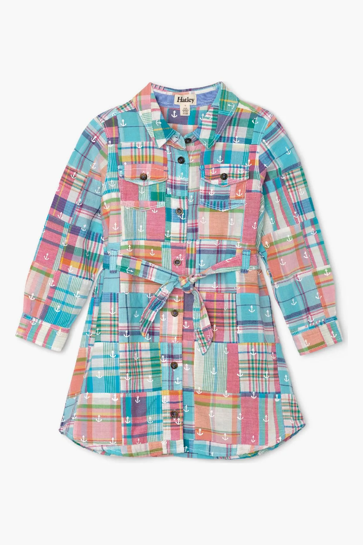 Hatley Seashore Madras Plaid Girls Dress