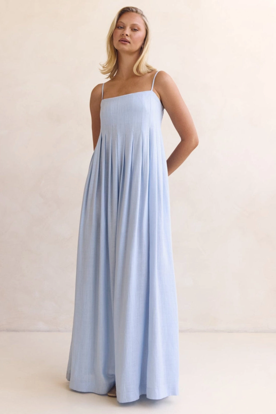 Haven Maxi Dress (Blue) Ombre-Effect