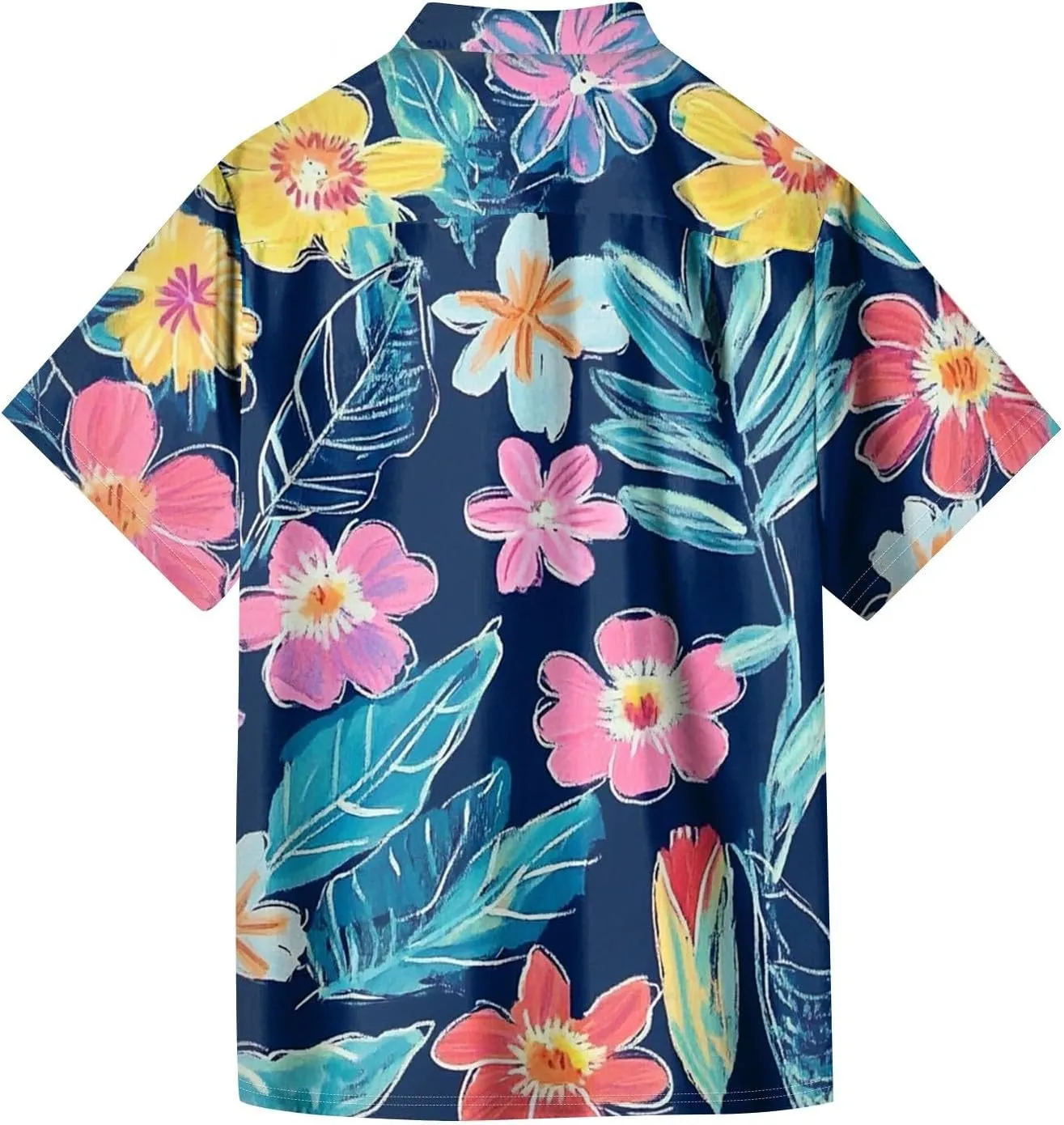 Hawaiian Shirt for Men Casual Cruise Shirt Button Down Vacation Outfits Beach Short Sleeve Tops Summer Aloha Shirts Tees