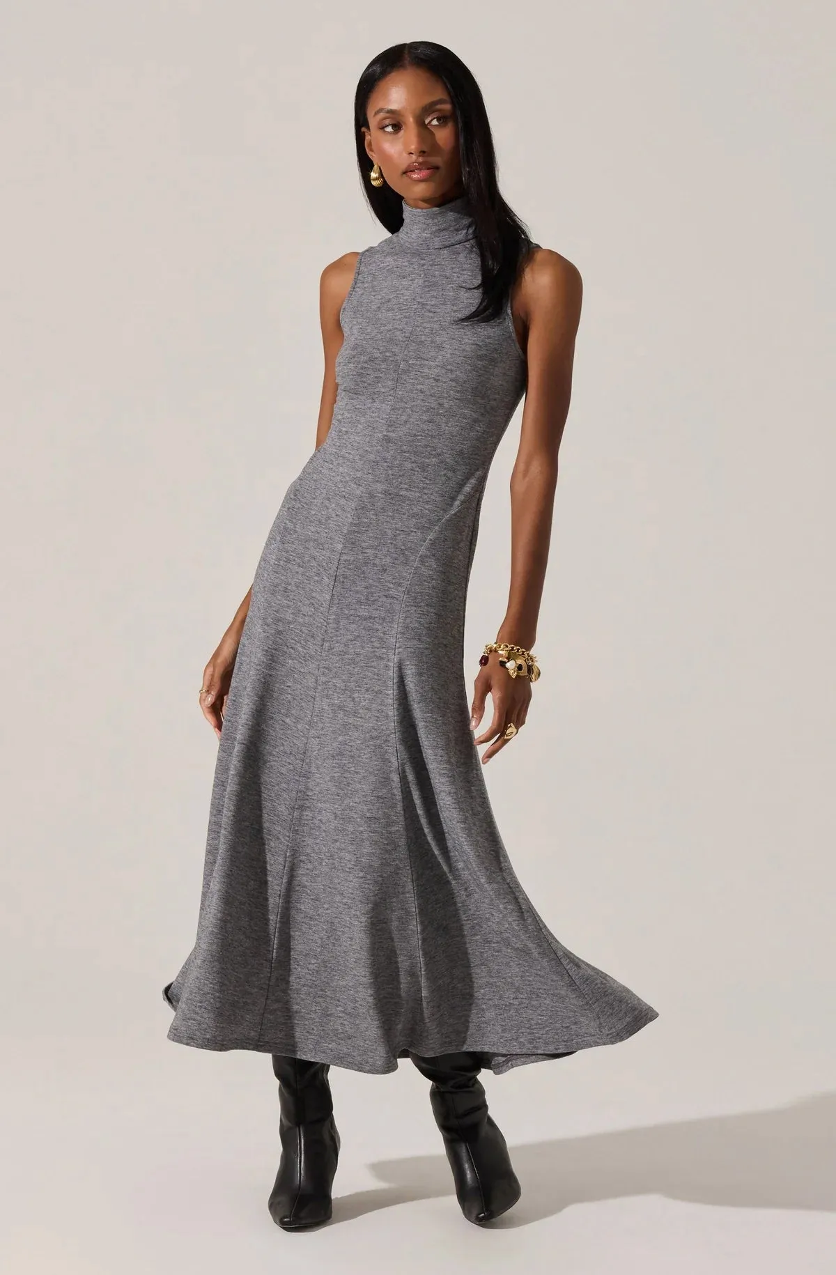 High-waisted evening piece Mid Fit Haylie Dress