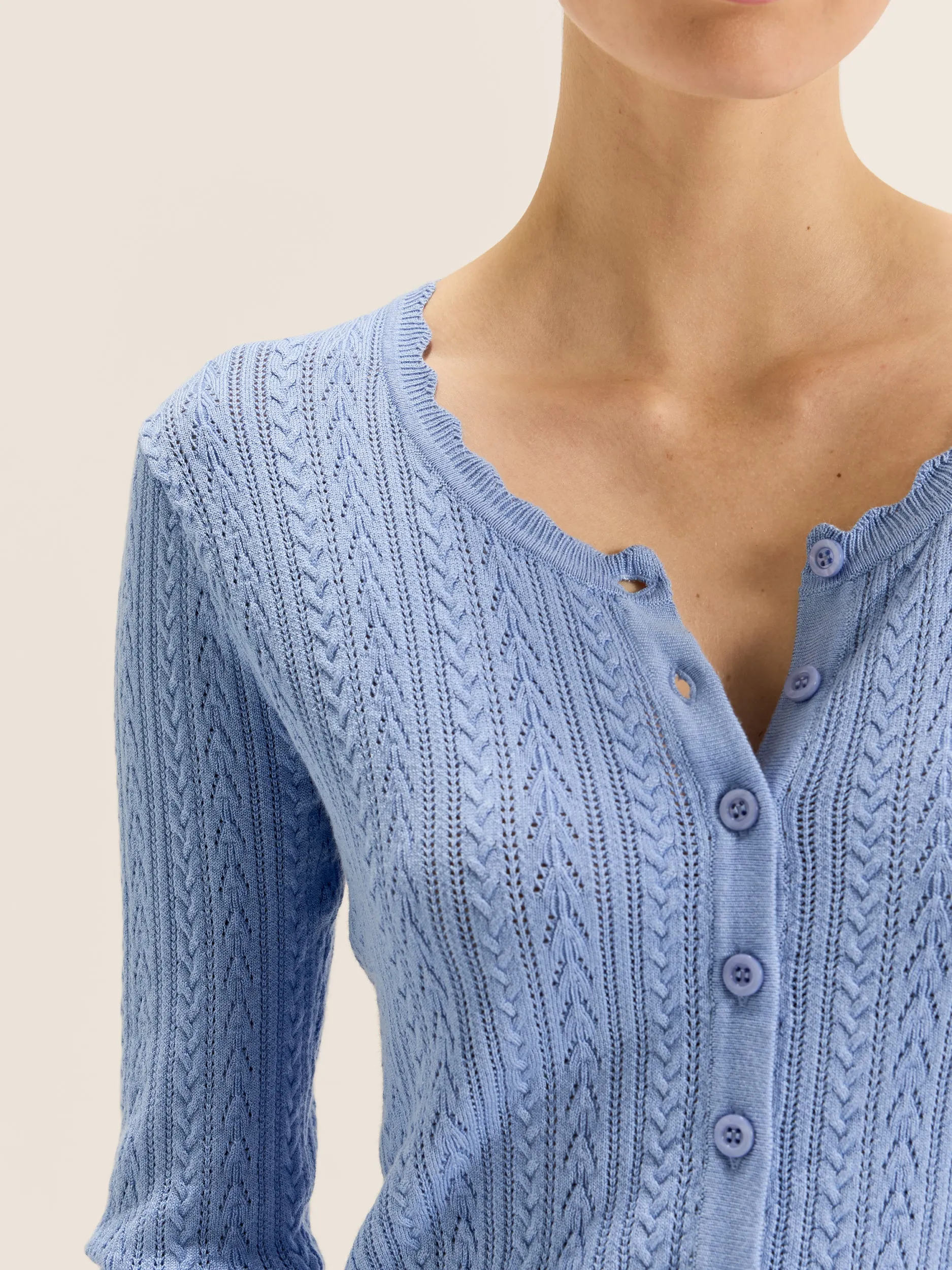 Gentle Fabric Hazel 3/4 Sleeve Cardigan