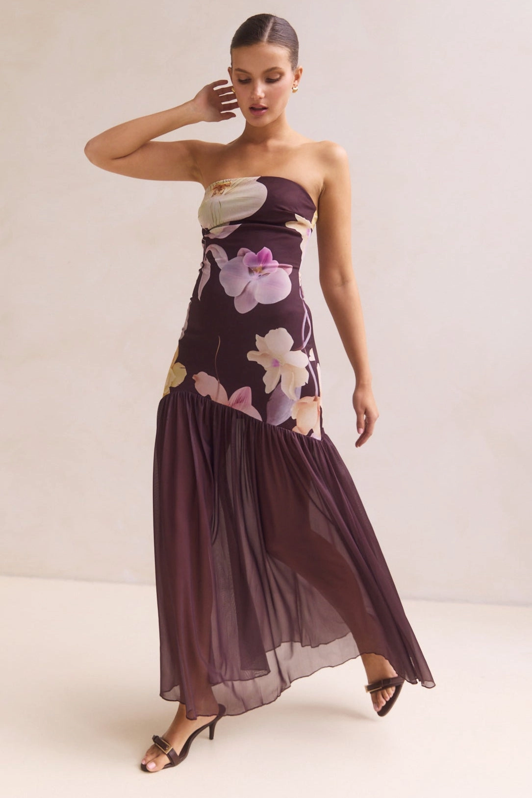 Flexible Layers Hazel Maxi Dress (Chocolate)